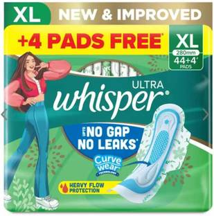 Whisper Ultra Hygiene+Comfort XL+ , For Heavy Flow Sanitary Pad