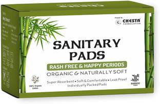 Chesta Bamboo Fiber Sanitary Pads - (Pack Of 20 Pads-XL-290mm ) Sanitary Pad