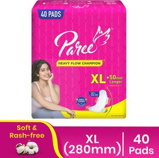 Paree Soft & Rash Free XL With 3 Seconds Absorption for Heavy Flow Sanitary Pad
