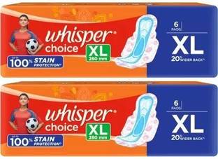Whisper CHOICE XL 280 mm - 6+6 Pads Sanitary Pad