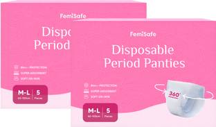 FemiSafe Disposable Period Panties (PACK OF 10) - M-L Sanitary Pad