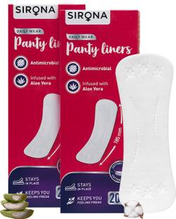 SIRONA Cottony Soft Daily Wear Panty Liners for Women Pantyliner