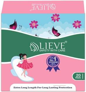lieve Ultra Thin XL Pads , All Day Leakage Protection , Heavy Flow( 20 pic ) Sanitary Pad