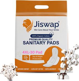 Jiswap XXXXL Anion Sanitary Pad | Leak Proof | Heavy Flow & Overnight Pad Rash Free Sanitary Pad