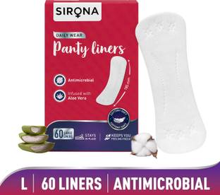SIRONA Dry Comfort Ultra-Thin Daily Use Panty Liners for Women - Large Pantyliner