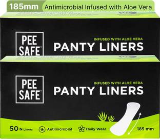 Pee Safe Aloe Vera Panty Liners For Women | Curvy Design For Extra Comfort Pantyliner
