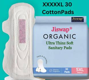 Jiswap XXXXXL Anion Sanitary Pad | Leak Proof | Heavy Flow & Overnight Pad (30 pads) Sanitary Pad