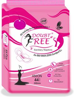 doubtfree Anion Sanitary Napkins 240MM, 88 Pads Pack of 2 [total 88 pcs] Sanitary Pad