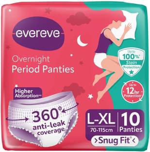 EverEve Ultra Absorbent Disposable Period Panties - L - XL (10 Pieces) - (70-115cm) Sanitary Pad