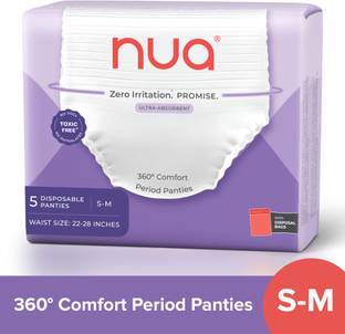 Nua Comfort Disposable Period Panties S-M | Ultra-Absorbent | Sanitary Pad
