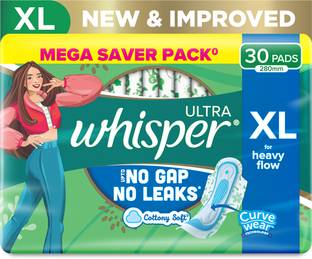 Whisper Ultra Hygiene+Comfort XL Heavy Flow Sanitary Pad