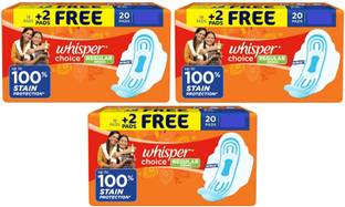 Whisper choice REGULAR Wings 230 mm - 20x3 Pcs Sanitary Pad
