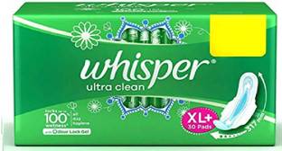Whisper ULTRA CLEAN XL+30 GREEN PAC OF 1 Sanitary Pad