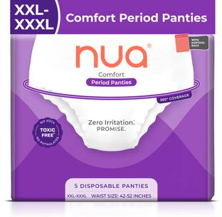 Nua Comfort Disposable Period Panties XXL-XXXL | Ultra-Absorbent | Sanitary Pad