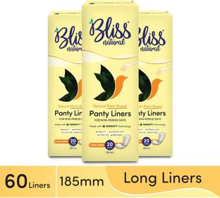 BlissNatural Ultra Thin Panty Liners for Women | Combo Pack | Remove Strains & Vaginal Leaks Pantyliner