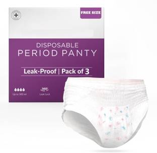 TRK IMPEX Underwear for Women Protection Period Panties Maximum Coverage[3PCS] Sanitary Pad