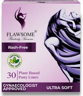 FLAWSOME 100% Plant Based Panty Liners Sanitary Pad