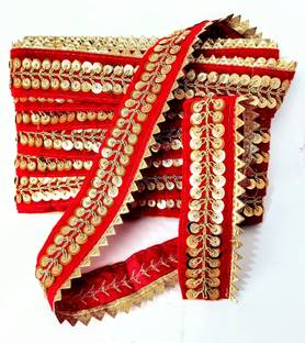SHINGALA ENTERPRISE NICE LOOK GOLD SEQUENCE AND GOTA WORK Velvet Saree Falls