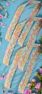 SRADHAKRISHNA SR72M Lace Saree Falls