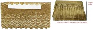 KRIVITY lace border combo pack of 2 piece 4 meter multicolor total 8 meter,Border No-47 Lace Saree Falls