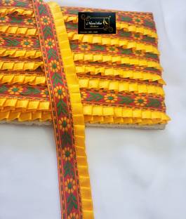 NIMISHA FASHION maharani lace on feel work Lace Saree Falls