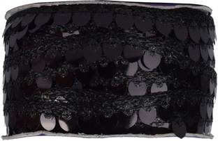 MARUTI KRUPA ENTERPRISE MAKE SEQUENCE FOR BRIDAL,BLOUSE,LAHENGA,DUPPATTA GOTA PATTI Cotton Blend Saree Falls