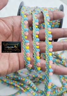 NIMISHA FASHION 15 meter clothing decoration Lace Saree Falls