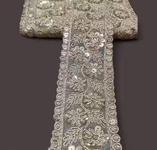 Sewell PALMET floral and vine pattern clothing, sarees, dupattas, or home decor Lace Saree Falls