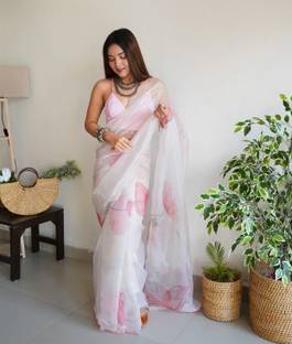 MURTHIRUPI Printed Daily Wear Organza Saree