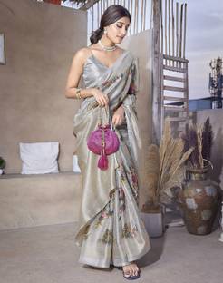 YASHIKA Printed Daily Wear Art Silk Saree