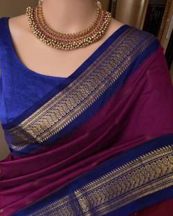 Fashion Club Collection Woven Bollywood Cotton Silk Saree