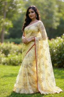 Kylar Checkered Banarasi Georgette Saree
