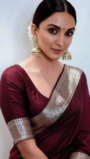 Sijileen Woven Banarasi Satin Saree