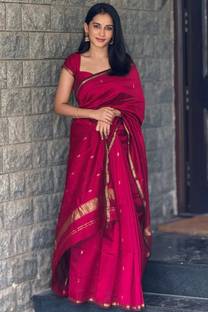 BARSO Woven Banarasi Pure Silk Saree