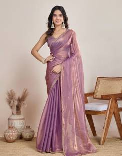 harlin Solid/Plain Banarasi Art Silk Saree