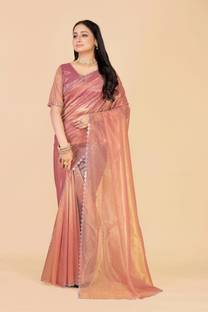 Snija Fashion Embellished Bollywood Organza Saree