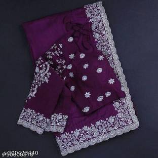 ShiVAdit Ethnic Self Design, Embroidered, Woven Banarasi Georgette, Chiffon Saree