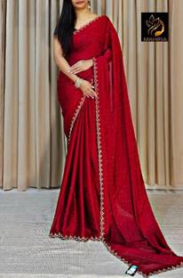 KAKADIYA CREATION Embellished Bollywood Chiffon Saree