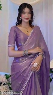 PRISHA Self Design Bollywood Organza Saree