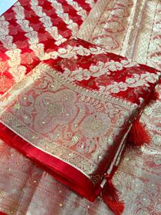 Banaras silk palace Woven Banarasi Organza Saree