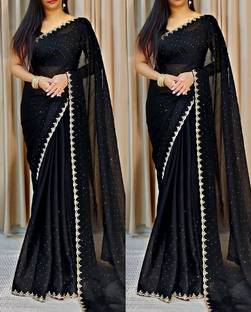 kealawomenclothing Embellished Daily Wear Satin Saree