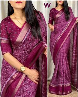 Ridham Printed Kalamkari Silk Blend Saree