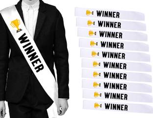 hubops Winner Sash for Men & Women for Work ,Party, Events & Decorations Pack of 10