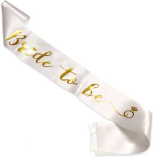 Wobbox Bachelorette Sash, Bride to Be Sash (White), Bachelorette party Sash