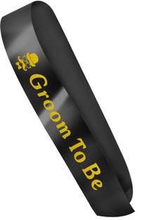 specialyou.in Groom to Be Props, Groom to Be Sash Black, Bachelor Party Props for Groom to Be