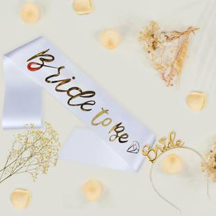 specialyou.in Bachelorette Party Accessories, Spinster Party, Bride Hairband, Bride to Be Sash