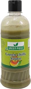 GREEN PIECE Green Chilli Sauce (500ml) (Pack of 1) Sauce