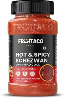 fruitaco Schezwan Chutney Sauce | Fiery Dip, Spread & Cooking Sauce | Sauce