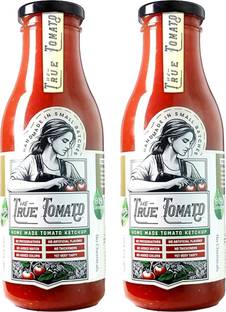 The True Tomato Tomato Ketchup 220gm (2) | 100% Pure Tomatoes Ketchup