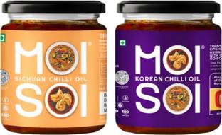 MOI SOI Sichuan Chilli Oil Combo of 2 (175 gms x 2) serves 6 Sauce & Dip